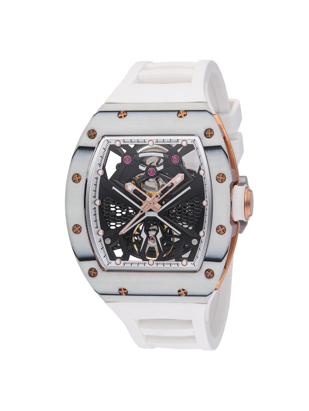 Invicta S1 Rally Automatic Men's Watch w/ Skeleton Dial - 41mm, White (49015)